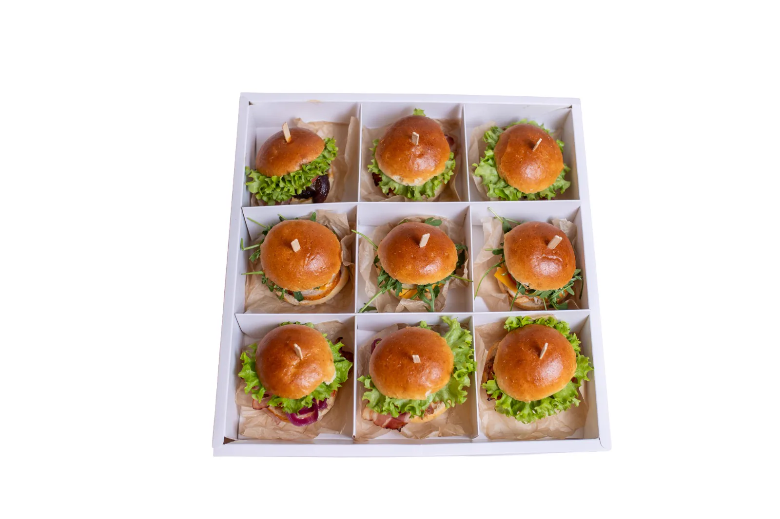 Mini Burger Mix Box (9 ks)