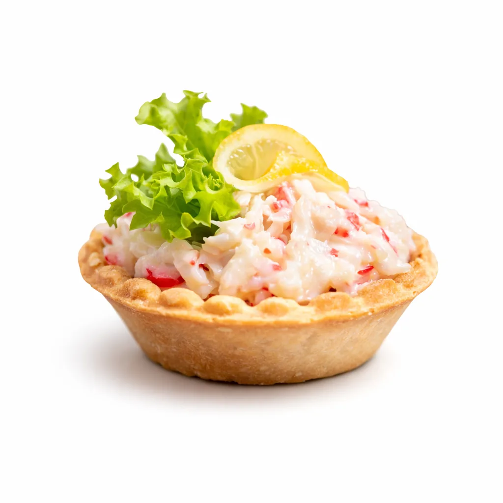Tartaletka s krabí pomazánkou